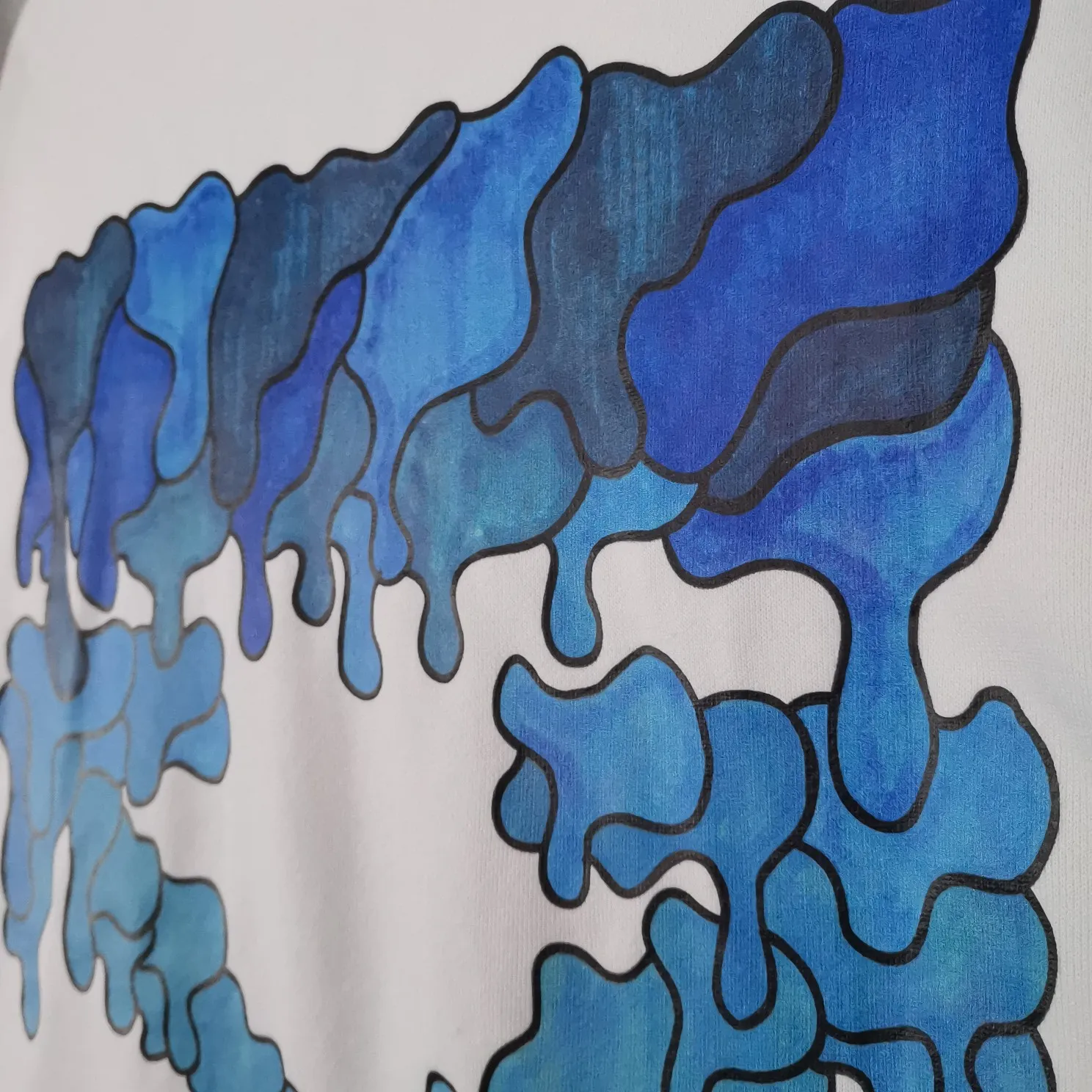 Top tested version official website new model OFF-WHITE water droplets dissolve blue ice cream hoodie pullover sweatshirt Graffiti arrow series European niche culture high street versatile inkjet graffiti water drop arrow 💧 hot melt gradient effect! The printing adopts the imported glue hot stamping process. The printing has an overlapping and melting texture, creating a three-dimensional and dynamic effect. After high temperature and heat fixation, the firmness is very high, so there is no need to worry about the printing fading and falling off easily! The fabric is made of custom-woven and dyed pure cotton twill terry that has been pre-shrunk by washing and treated to prevent pilling. The collar is made of thick threads and is elastic. The collar will not deform even after repeated cleaning for a long time!   Complete range of PB packaging bags with wash water label tags and comparison support! 🚩Wall crack recommendation is different from the market currency! A full set of customized accessories! Strict quality control! ZP-purchasing agent of the same level! It’s extremely difficult to reproduce, so don’t be afraid of any comparison! Give it away and keep it for yourself💕 The fabric is made of 480g large fish scale pure cotton terry fabric, which is full of drape and is a big release. Color: black and white Size: XS-L P:390